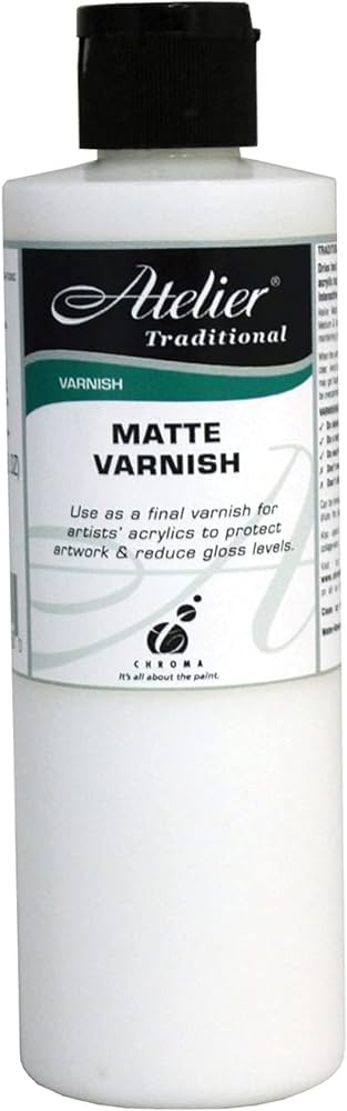 Atelier Interactive Matte Acrylic Varnish is a water-based varnish for acrylic paintings.