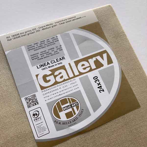 Belle Arti Clear Primed Stretched Linen Canvas