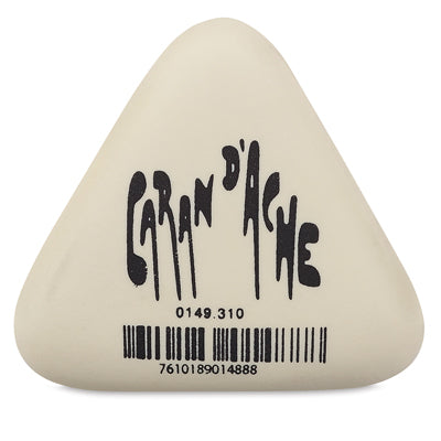 Caran d'Ache Triangular Eraser is non-abrasive and erases pencil and graphite lead marks easily.