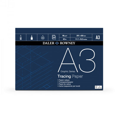 Daler Rowney 90gsm Tracing paper pad A3