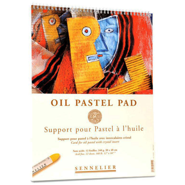 Professional quality pastel paper which has a slight texture and is interleaved with crystal paper to prevent smudging.