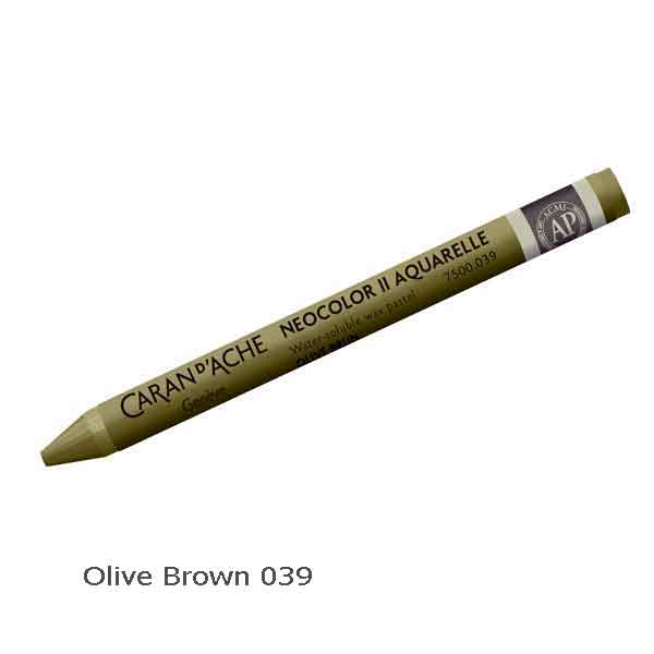 Caran d'Ache Neocolour II Olive Brown 039