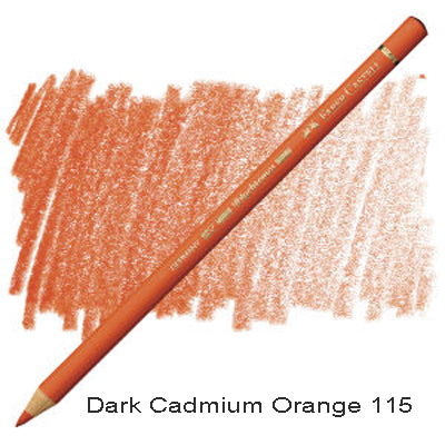 Faber Castell Polychromos Pencil Dark Cadmium Orange 115