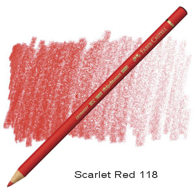 Faber Castell Polychromos Pencil Scarlet Red 118