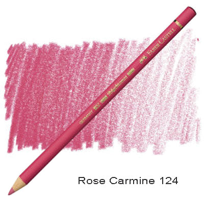 Faber Castell Polychromos Pencil Rose Carmine 124