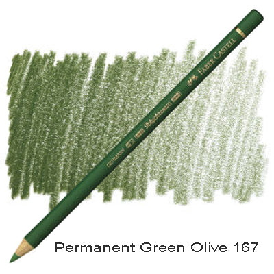 Faber Castell Polychromos Pencil Permanent Green Olive 167
