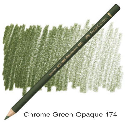 Faber Castell Polychromos Pencil Chrome Green Opaque 174