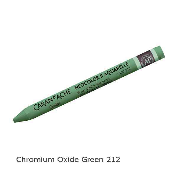 Caran d'Ache Neocolour II Chromium Oxide Green 212