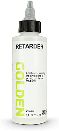 Golden Retarder is an additive which is used to slow the drying time of acrylics.