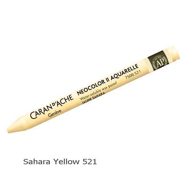 Caran d'Ache Neocolour II Sahara Yellow 521