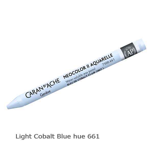 Caran d'Ache Neocolour II Light Cobalt Blue hue 661