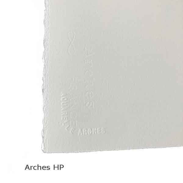 ARCHES® is gelatin sized watercolour paper which preserves the lustre and transparency of the colours.