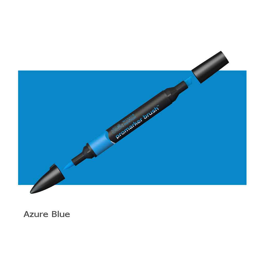 Winsor & Newton Pro Marker Brush Pen Azure Blue