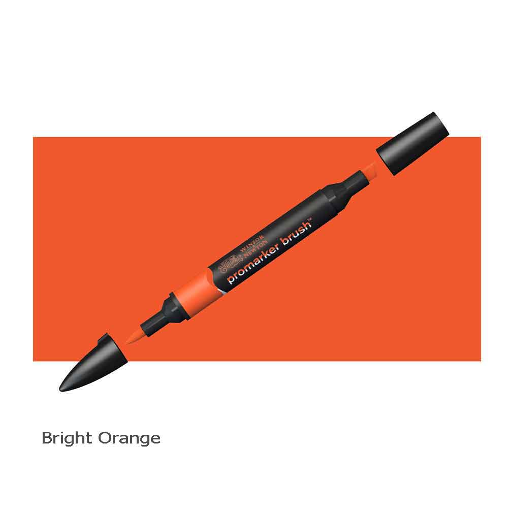 Winsor & Newton Pro Marker Brush Pen Bright Orange