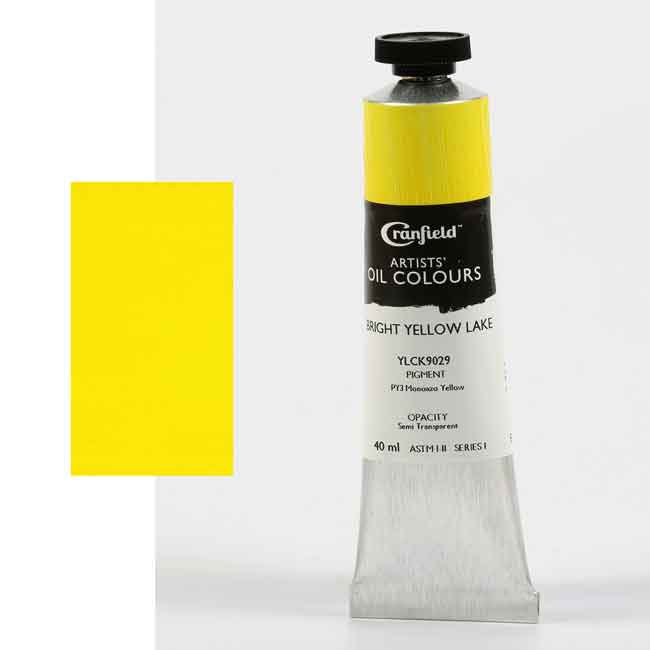 Cranfield Artist Oil Paints Bright Yellow Lake