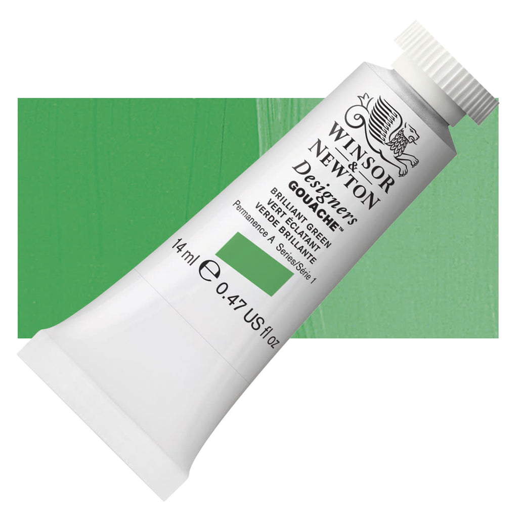 Winsor Newton Gouache 14ml Brilliant Green