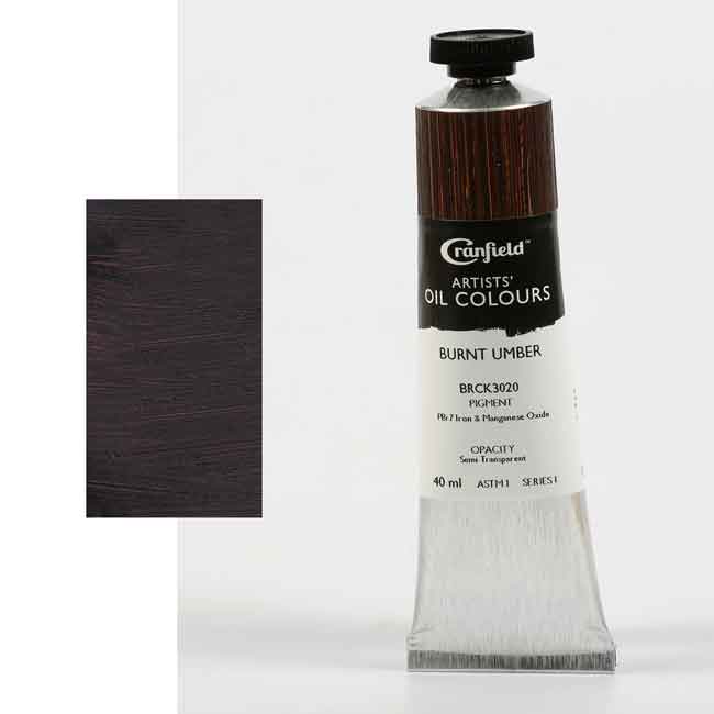 Cranfield Artist Oil Paints Burnt Umber