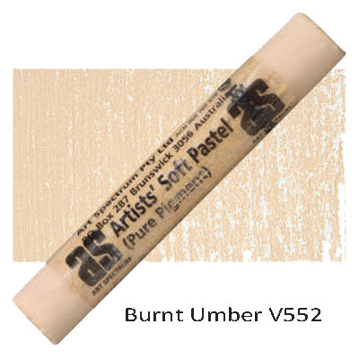 Art Spectrum Artists' Soft Pastels Burnt Umber V552