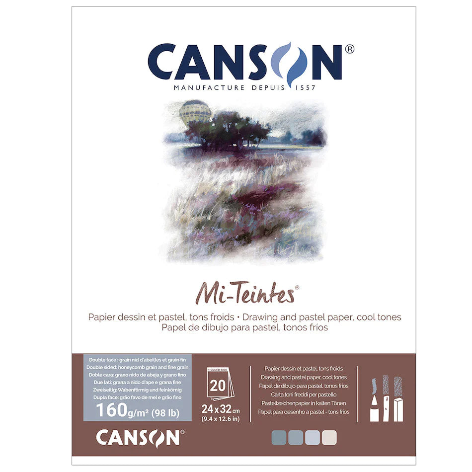 Canson Mi-Teintes pad Cool Tones 24x32cm