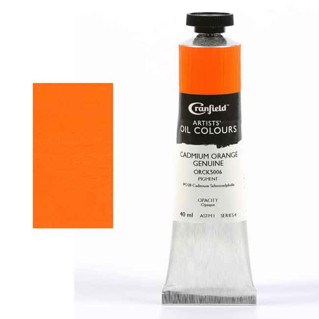 Cranfield Artist Oil Paints Cadmium Orange Genuine