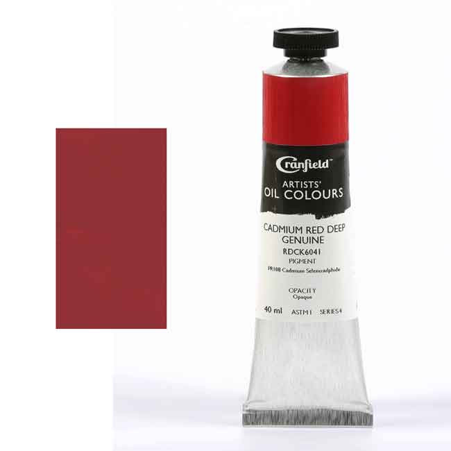 Cranfield Artist Oil Paints Cadmium Red Deep Genuine