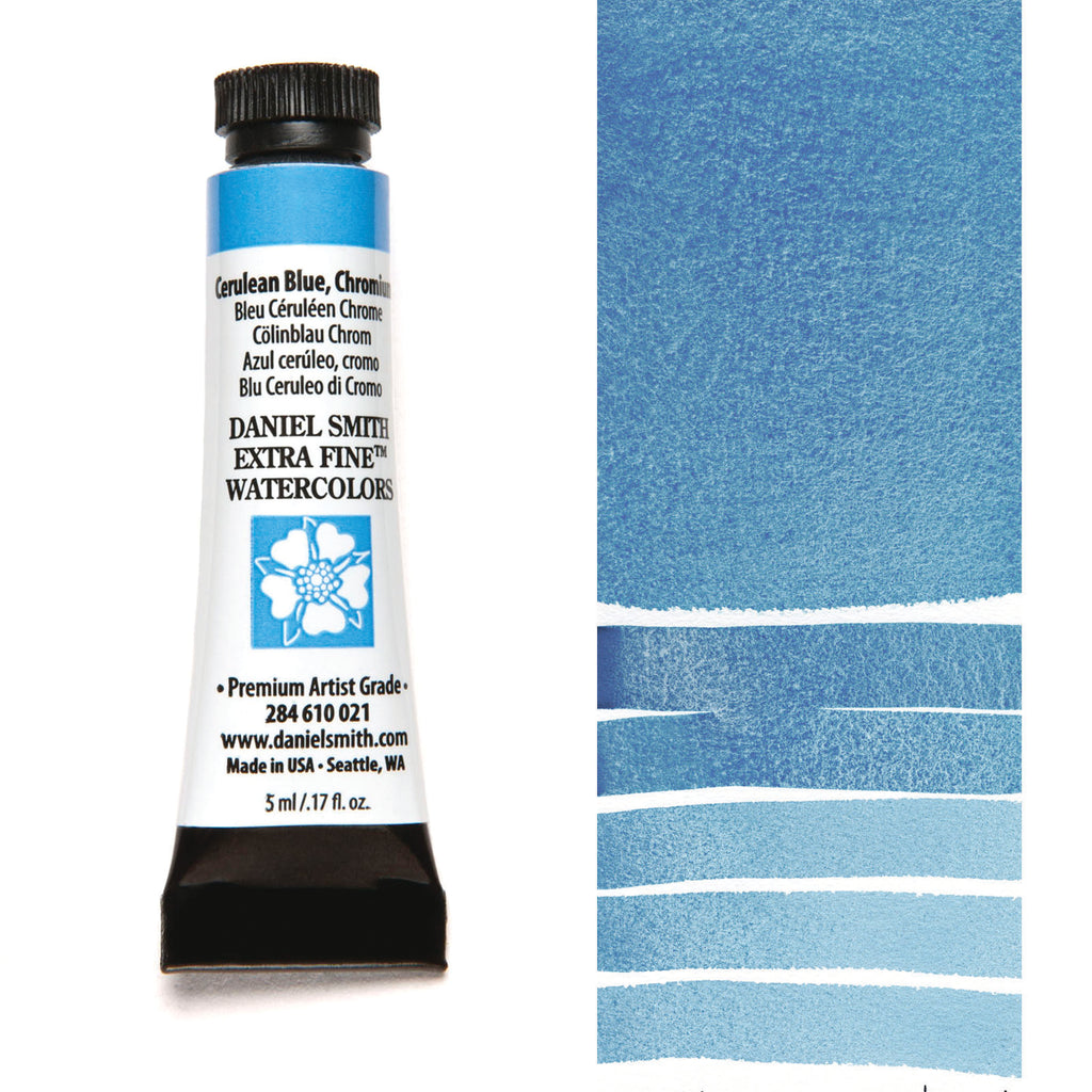 Daniel Smith Extra Fine Watercolours 5ml Cerulean Blue, Chromium