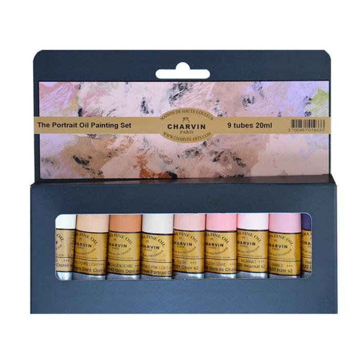 Charvin Extra Fine Artist Oil paints - 20ml set of Portrait colours