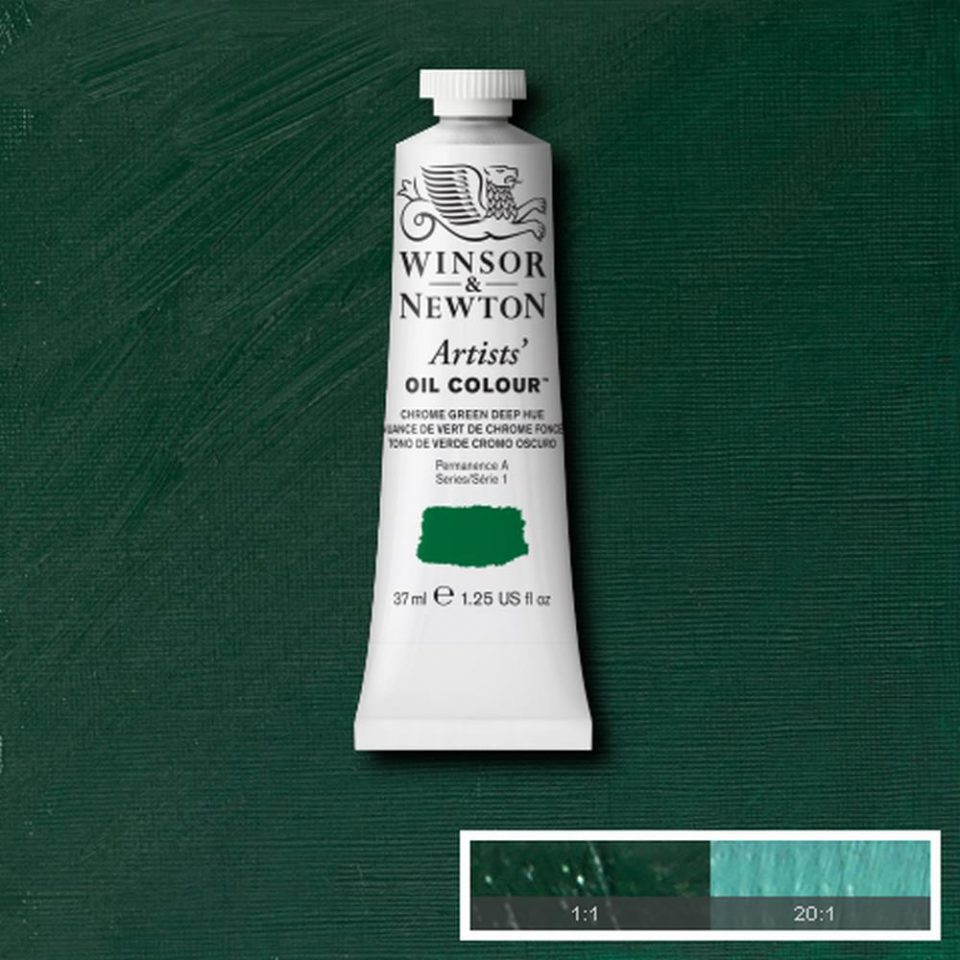 Winsor & Newton Artist Oil Paint Chrome Green Deep hue