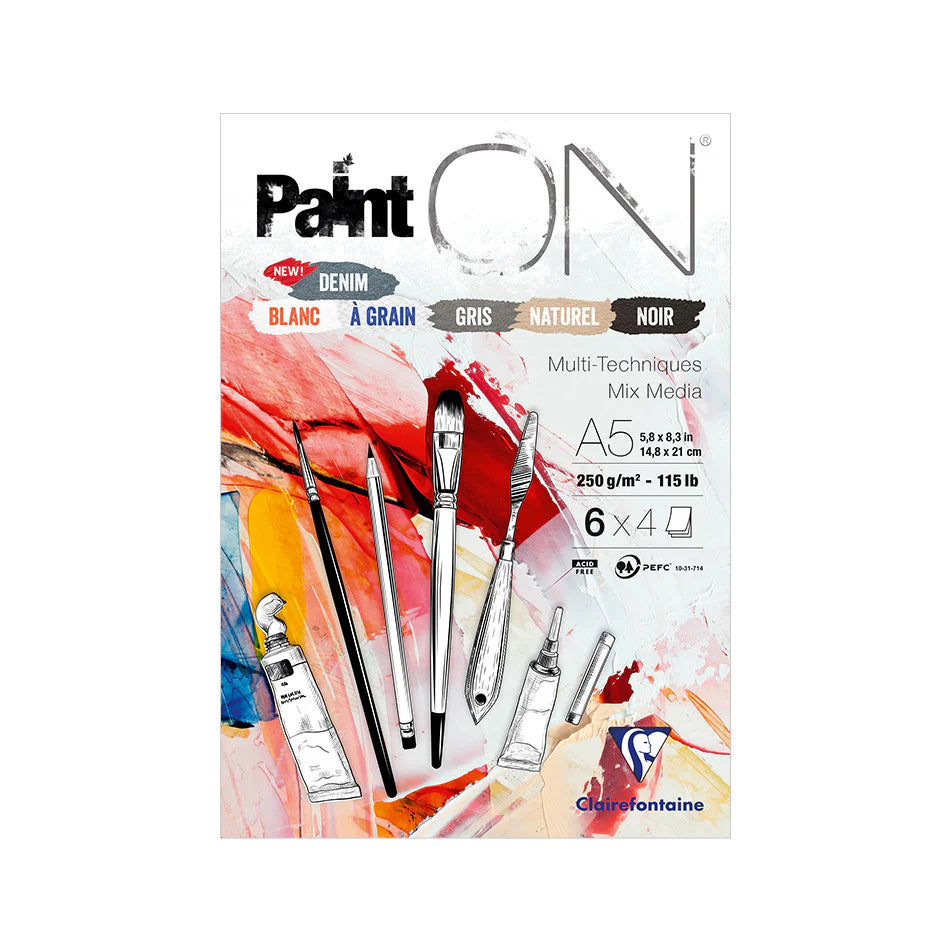 Clairefontaine Paint On Assorted 5