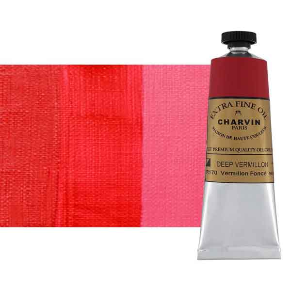 Charvin Extra Fine Artist OIl Paint Deep Vermilion