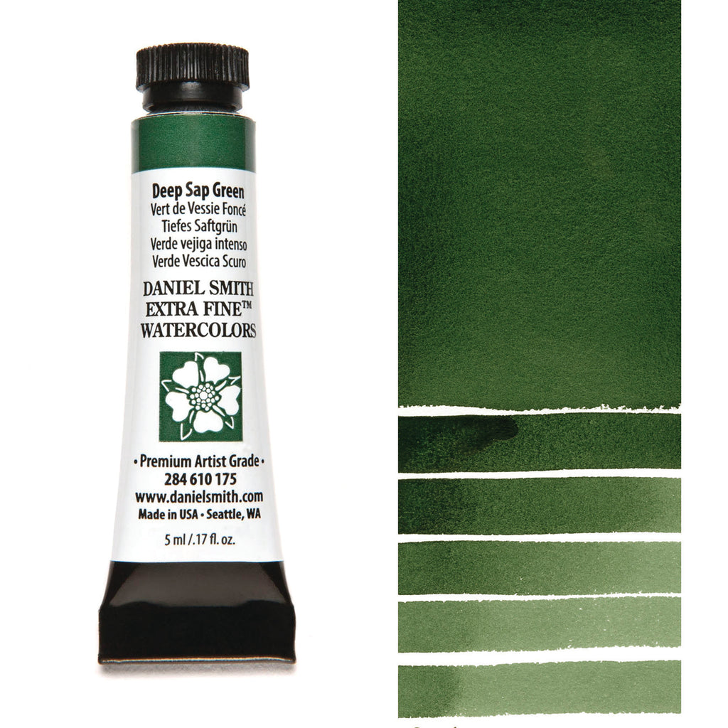 Daniel Smith Extra Fine Watercolours - 5ml - Deep Sap Green