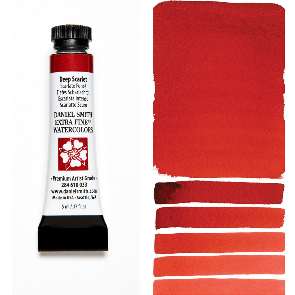 Daniel Smith Extra Fine Watercolours - 5ml - Deep Scarlet