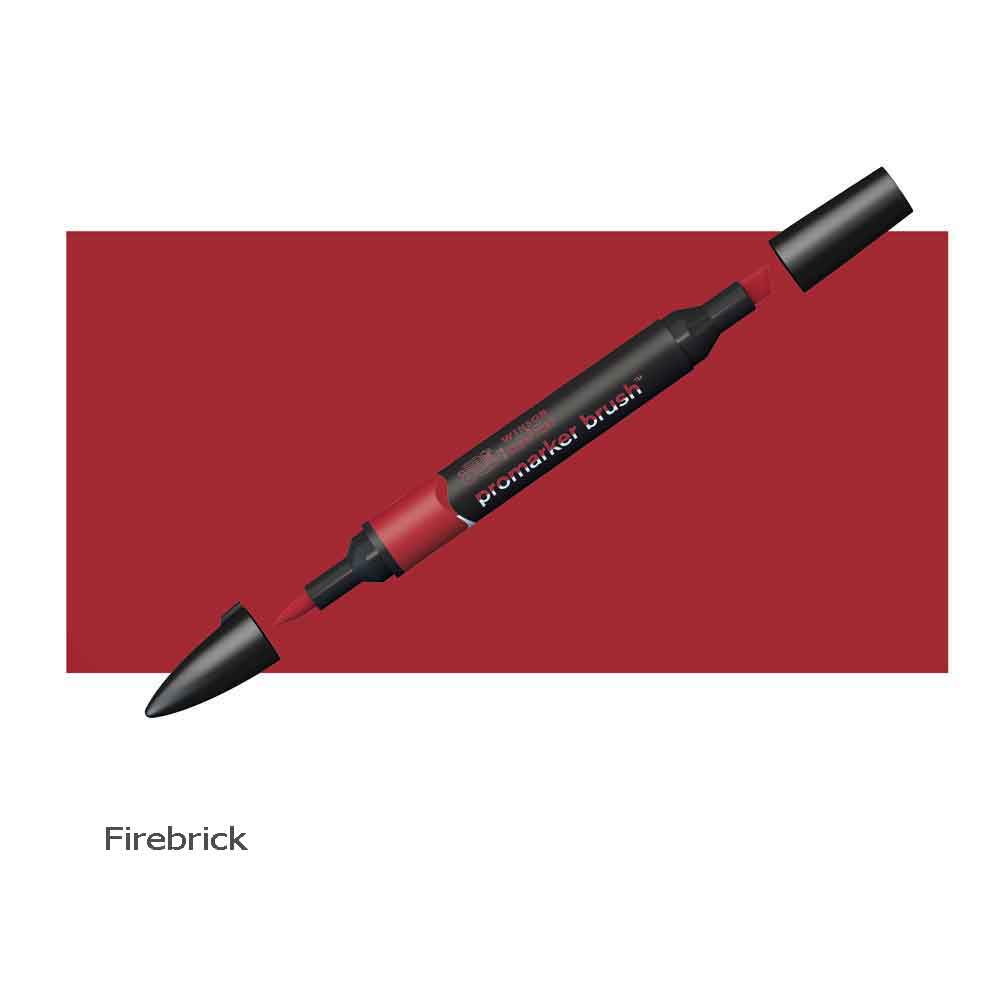 Winsor & Newton Pro Marker Brush Pen Firebrick