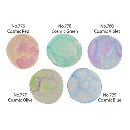 Kuretake Gansai Tambi Watercolours - Granulating colours - set of 5 - Set 2 colours