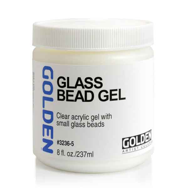 Genuine glass beads medium that offers a unique effect similar to condensation on glass