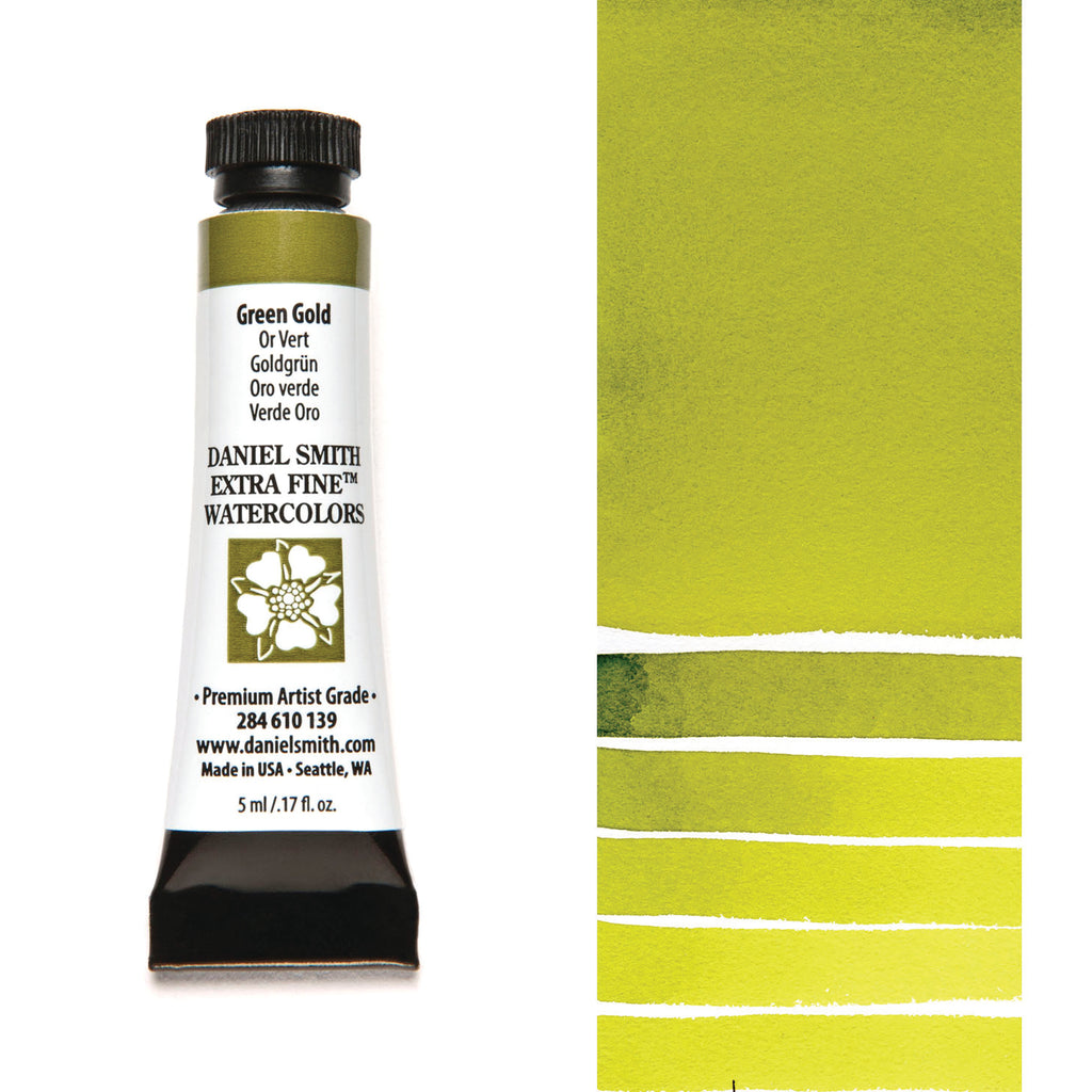 Daniel Smith Extra Fine Watercolours - 5ml - Green Gold