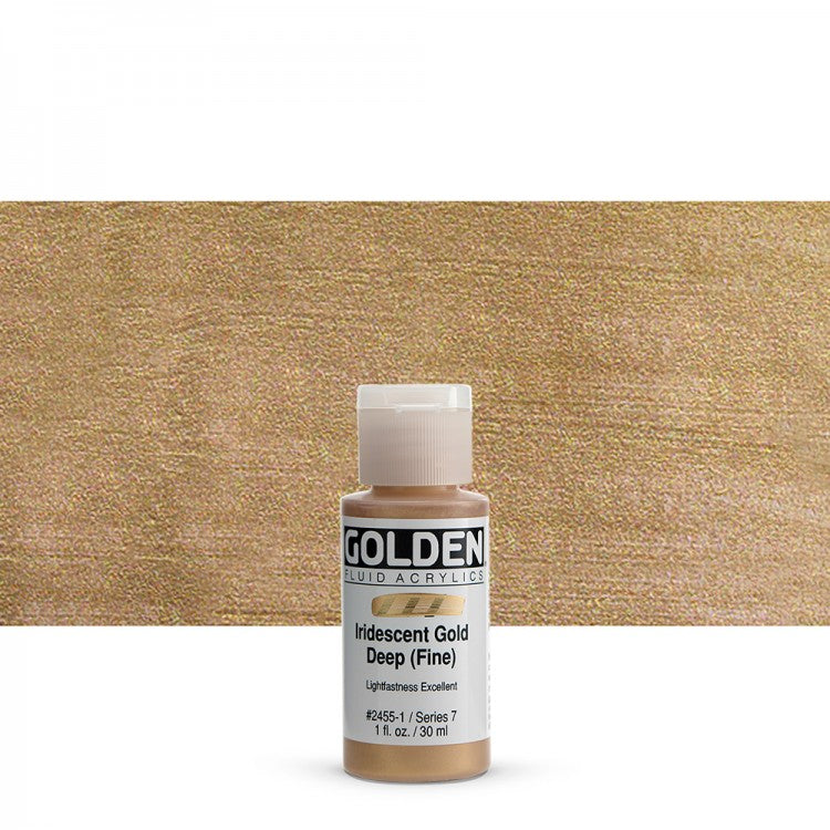 Golden Fluid Acrylics Iridescent Gold Deep (fine)