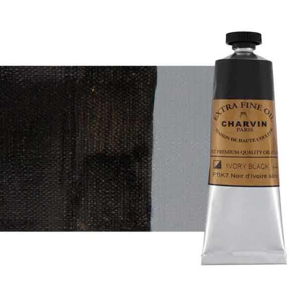 Charvin Extra Fine Artist OIl Paint Ivory Black