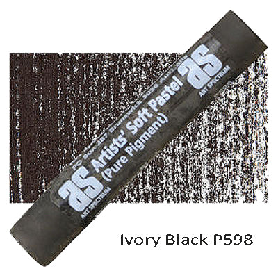 Art Spectrum Artists' Soft Pastels Ivory Black P598