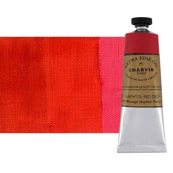 Charvin Extra Fine Artist OIl Paint Napthol Red Deep