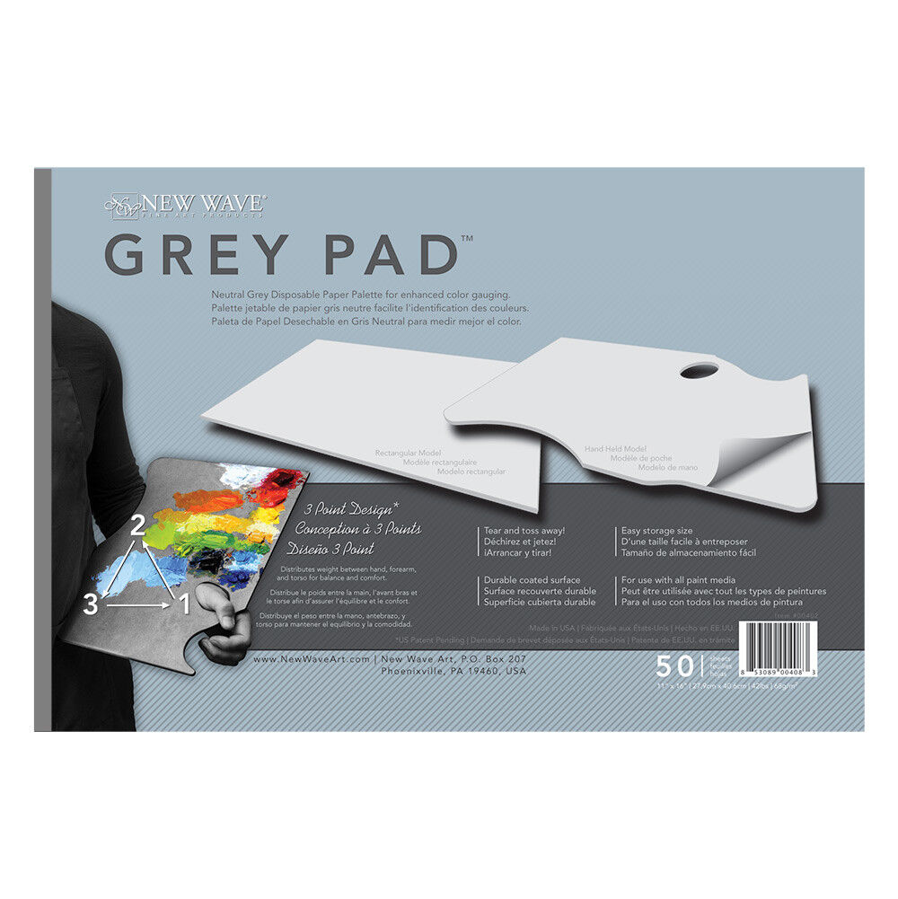 New WAve Grey Palette pad Rectangle