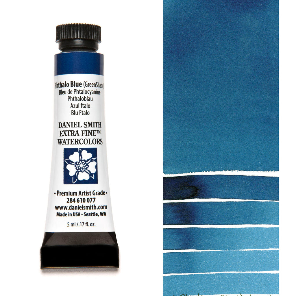 Daniel Smith Extra Fine Watercolours 5ml Phthalo Blue (Green Shade)