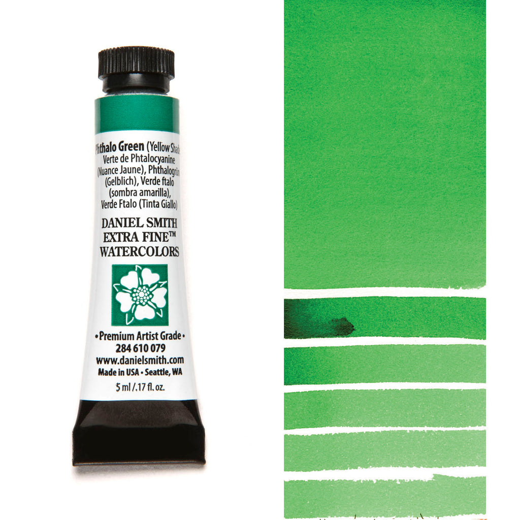 Daniel Smith Extra Fine Watercolours 5ml Phthalo Green (Yellow Shade)
