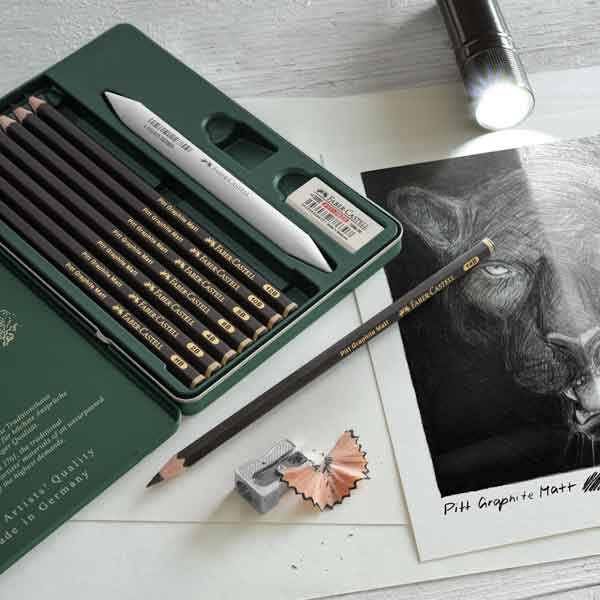 Faber Castell Pitt Graphite Matt Pencils - set of 11