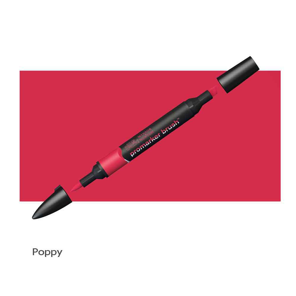 Winsor & Newton Pro Marker Brush Pen Poppy