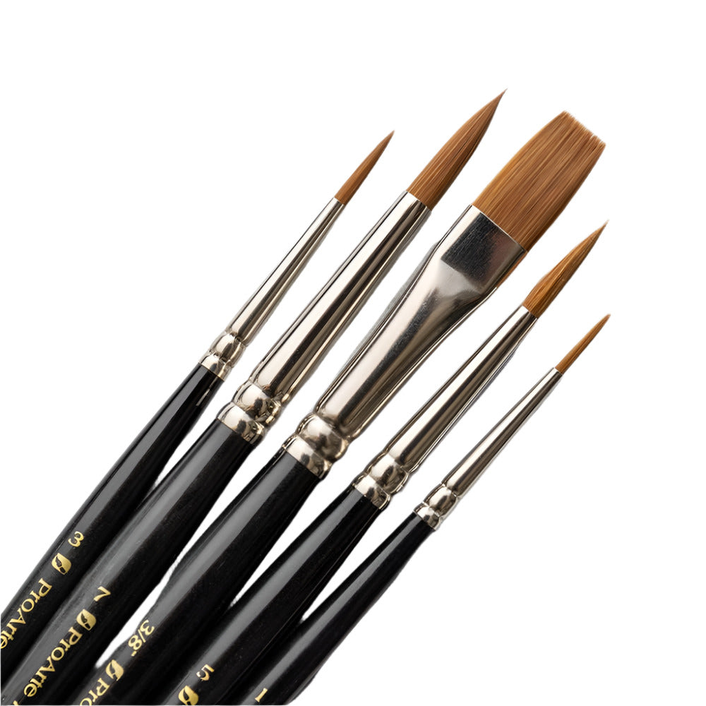 Set De Pinceles Planos X 6 Un - Fusion Color