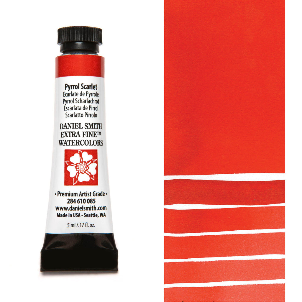 Daniel Smith Extra Fine Watercolours - 5ml - Pyrrol Scarlet