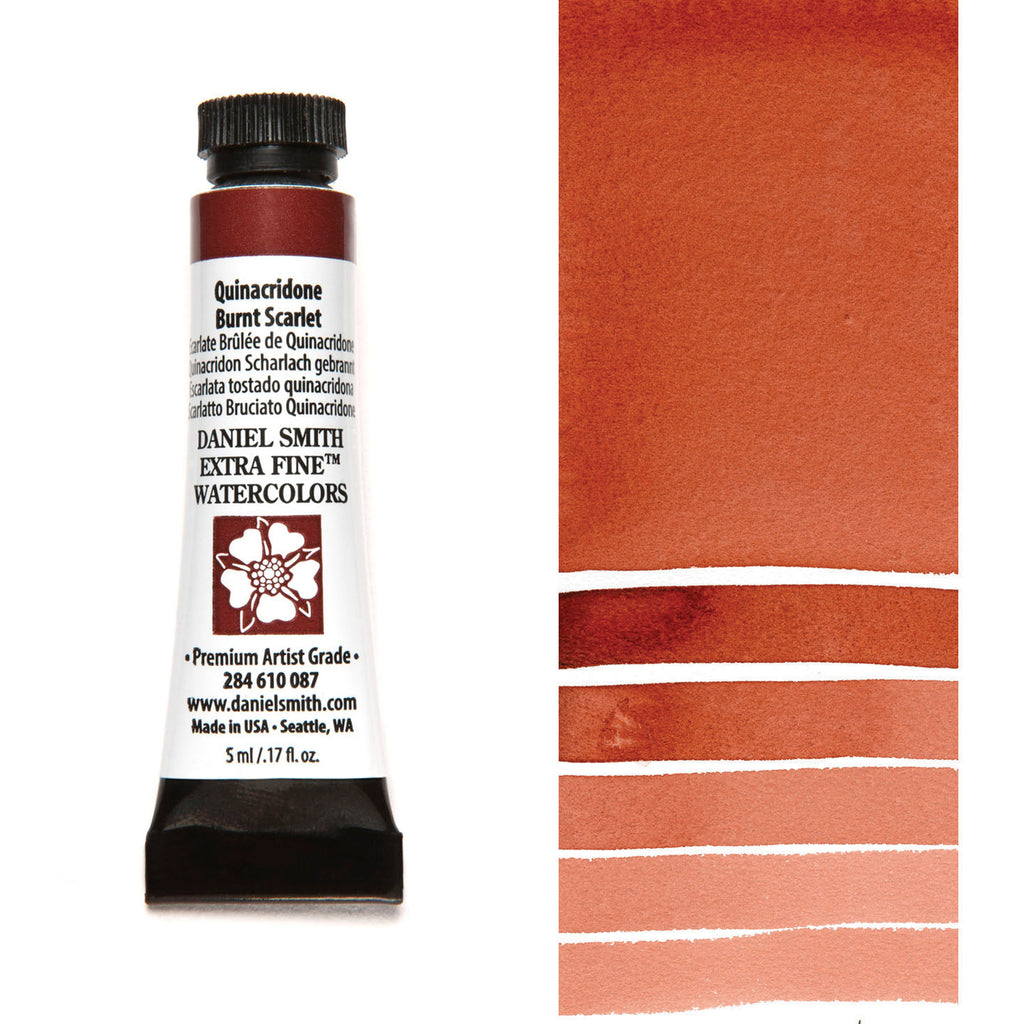 Daniel Smith Extra Fine Watercolours - 5ml - Quinacridone Burnt Scarlet