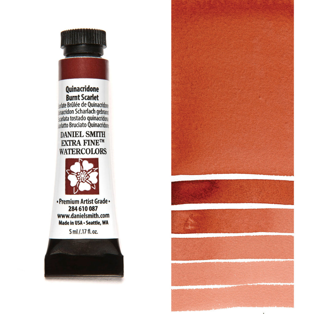 Daniel Smith Extra Fine Watercolours 5ml Quinacridone Burnt Scarlet