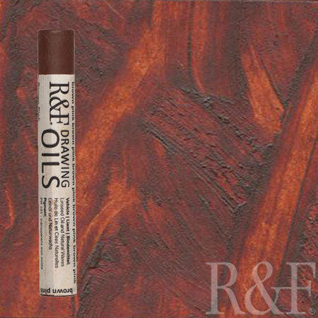 R&F Drawing Oils Brown Pink
